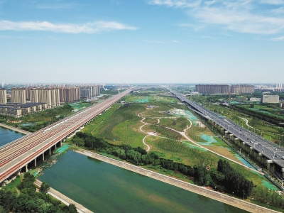 郑州东三环沿线有排山废土堆出公园下个月就能去逛了