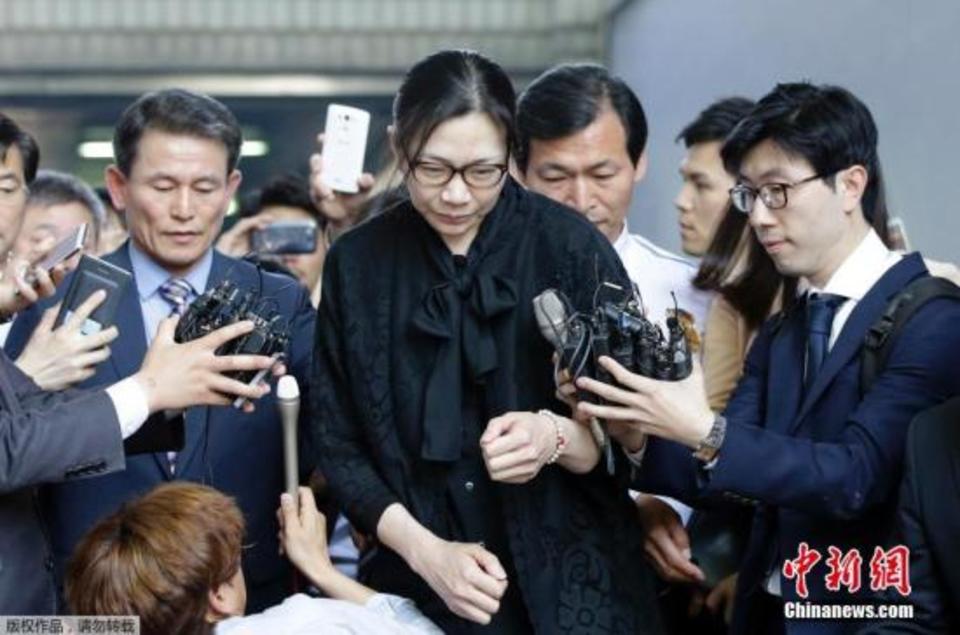韩进集团会长夫人涉殴打员工 法院驳回对其逮