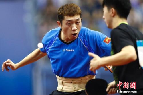 世乒赛:国乒男团横扫进决赛 德国鏖战五盘胜韩国