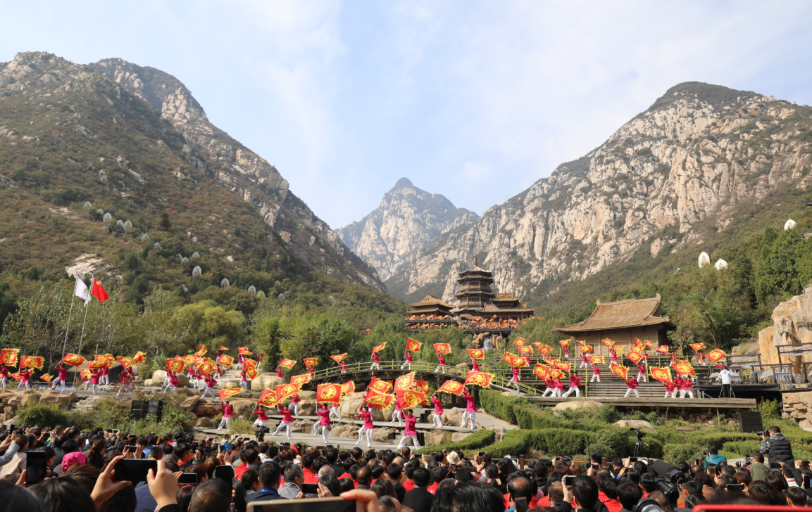 少林武术节今日彩排两万余名塔沟小子以武迎宾