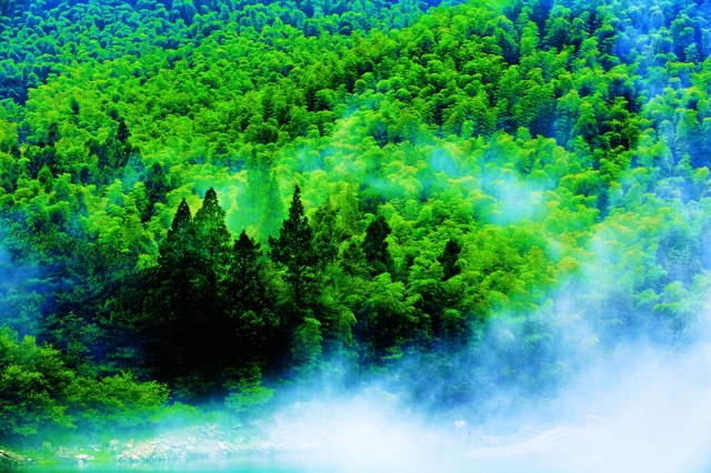 云雾缭绕黄柏山