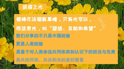 疫情：【青声视语】中国战疫经验：与世界共克时艰