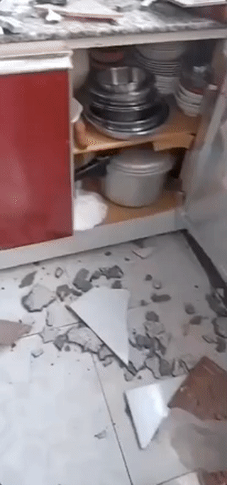 地震|现场画面！唐山发生5.1级地震：家中瓷砖被震掉 货架商品落一地