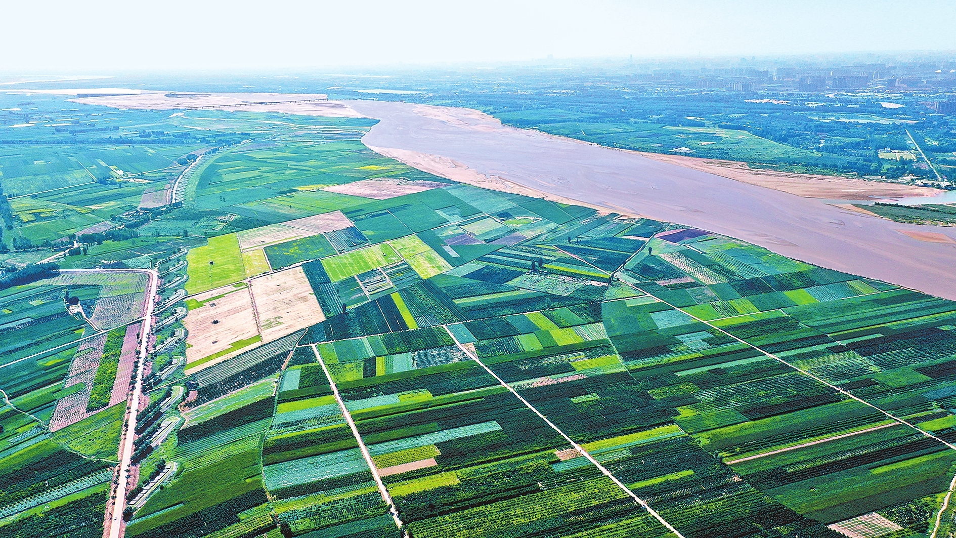 黄河南岸平原图片