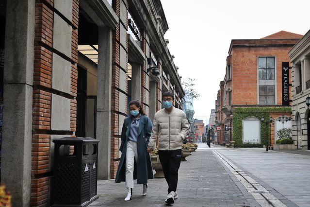 「楚河汉街」武汉标志性步行街楚河汉街恢复营业