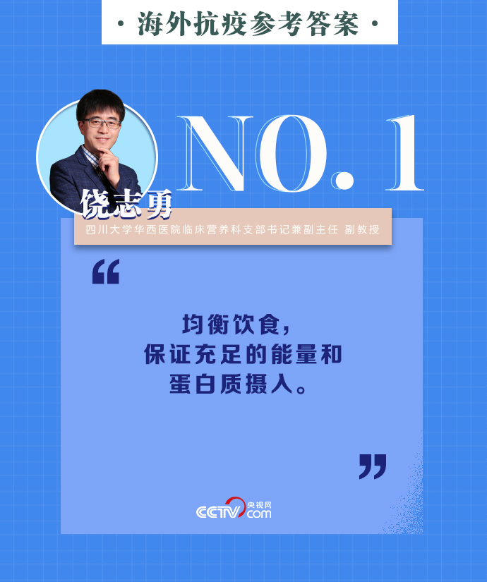 #海外华人#【够科普】@海外华人 请查收这份疫情期间的“营养攻略”