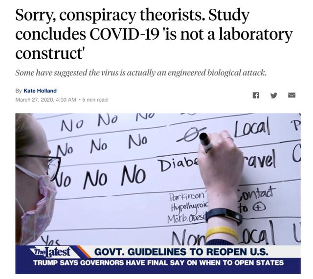 科学@北美观察｜漏洞百出！美科学家驳斥“新冠病毒源于实验室”