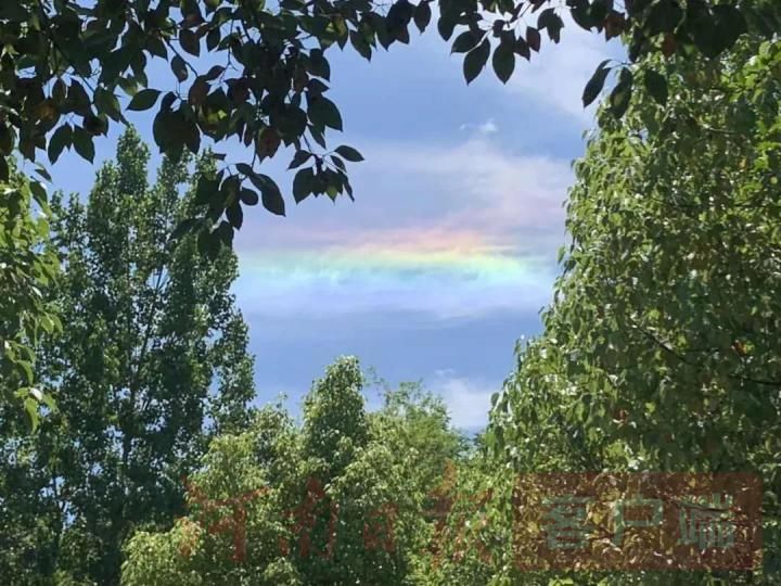 祥云罕见奇观！今天南阳西峡的七彩祥云你们看到了吗？