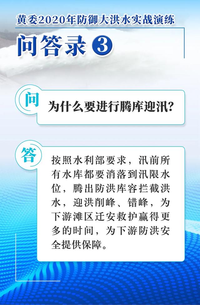 黄委2020年防御大洪水实战演练问答录
