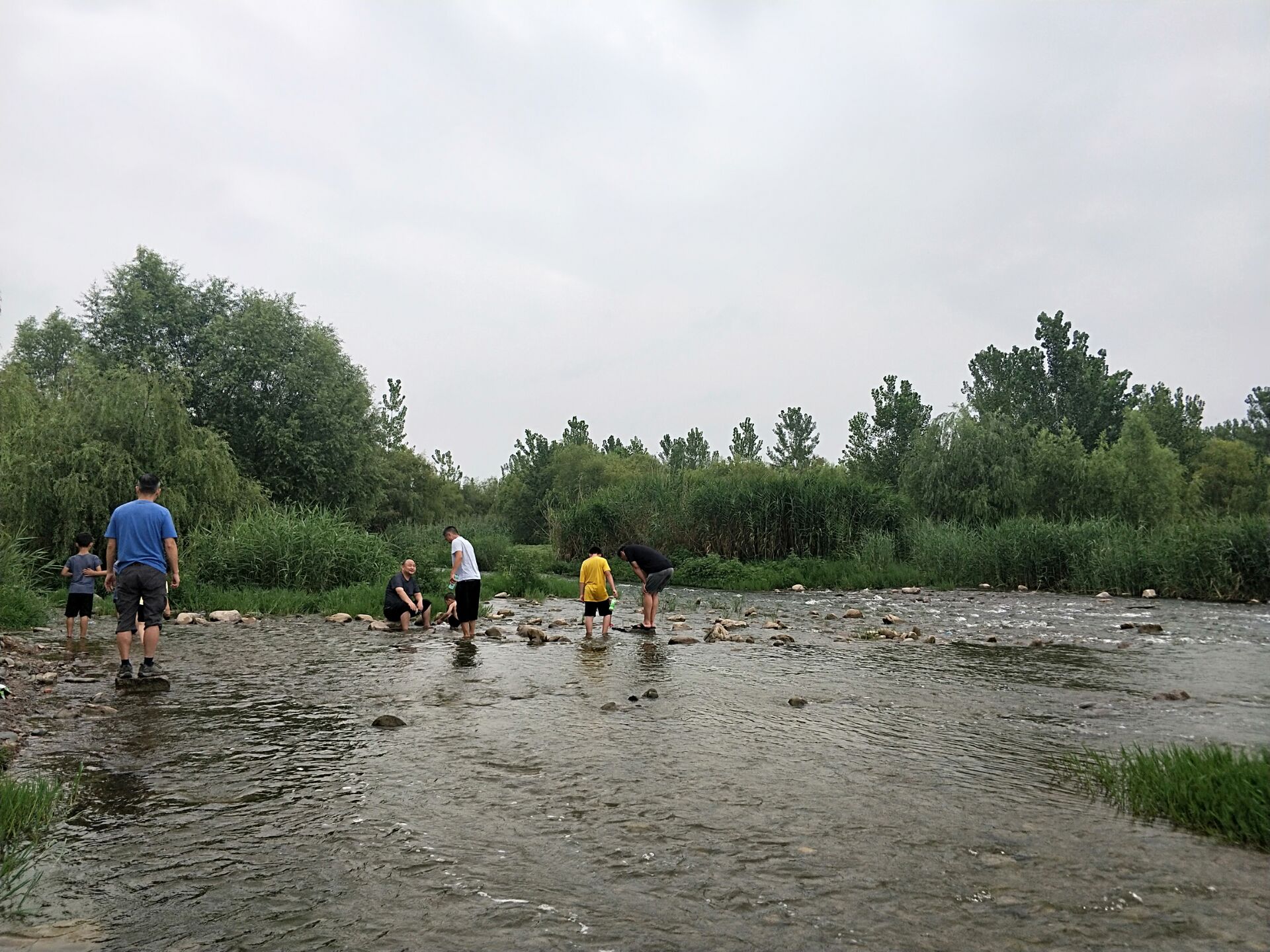 橡胶坝|洛阳不少市民在伊河某一段橡胶坝下戏水，看起来十分危险