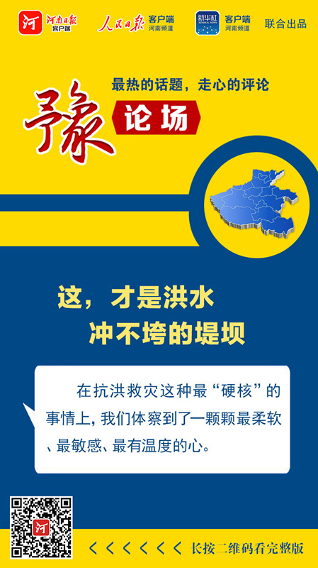 武汉洪水|豫论场丨这，才是洪水冲不垮的堤坝