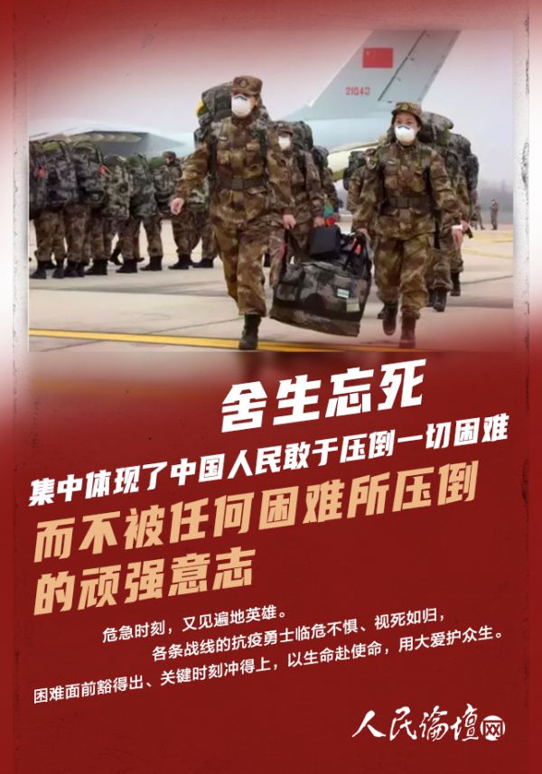 |图解丨伟大抗疫精神，是中国精神的生动诠释