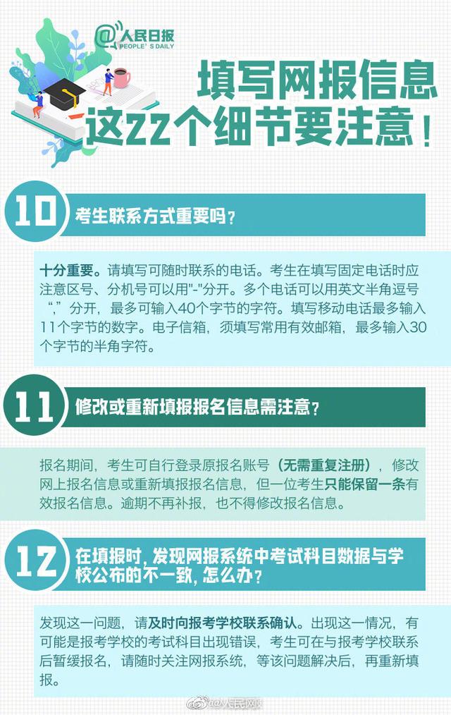 |2021考研报名今日启动，这22个填报细节提醒备考的小伙伴！