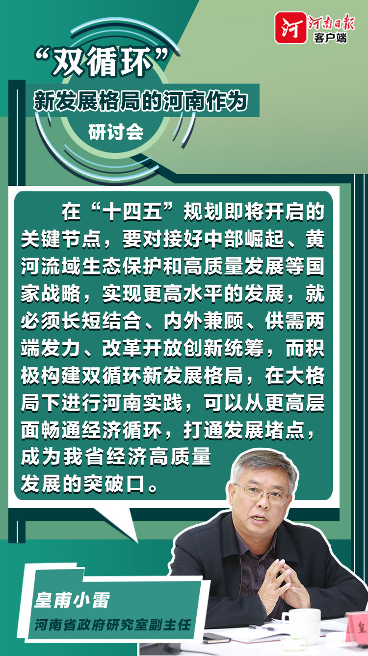 |“双循环”下河南如何作为？咱们专家有话说