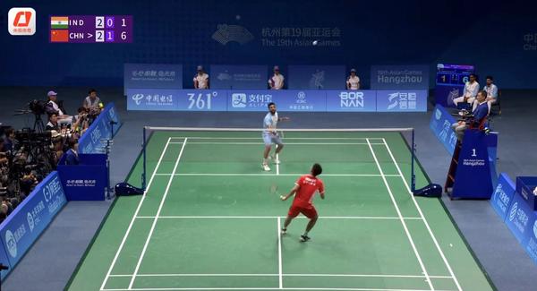 中国队夺得杭州亚运会羽毛球男人集体金牌