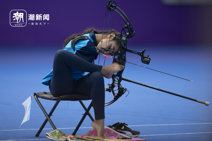 用嘴拉开弓弦16岁无臂女箭手收获第二金