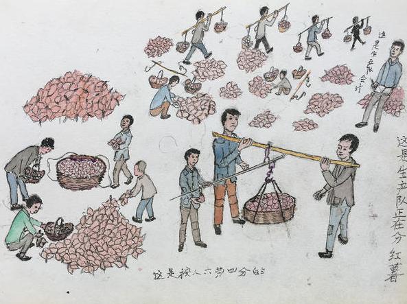 河南老农拿笔画了一组过去的乡村，你见过吗？