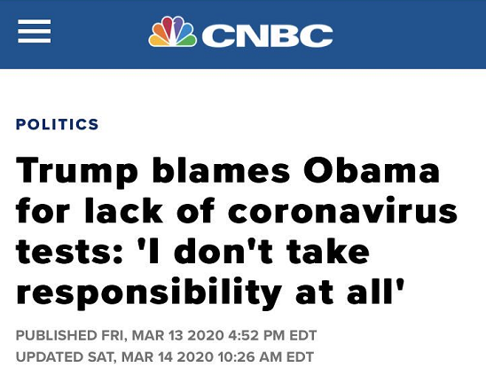 「特朗普」为掩盖责任四处“甩锅” 美国政府的诡辩大法被啪啪打脸