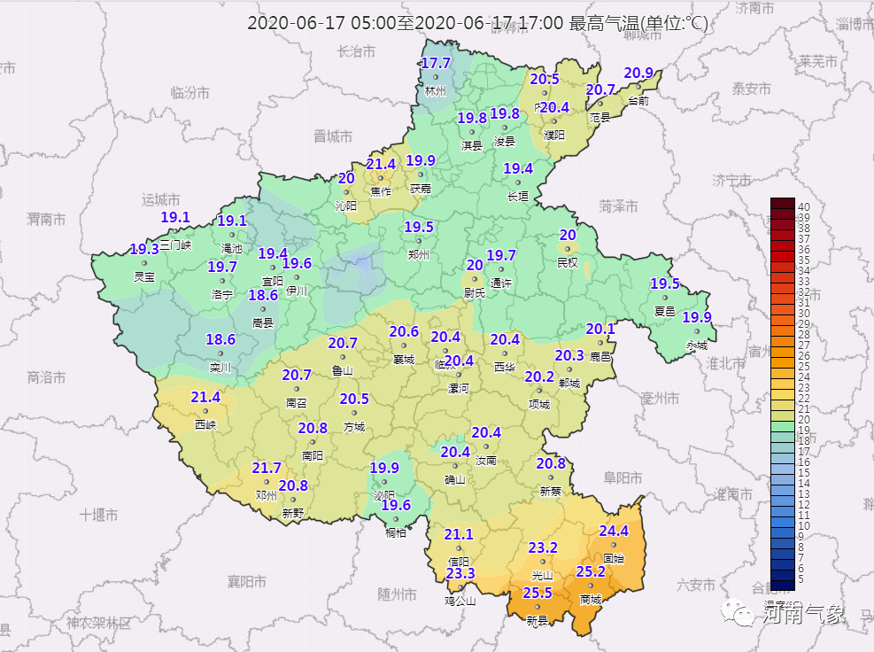 觉得今天冷？那就对了！郑州今日最高气温近十年来6月第二低