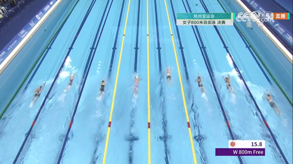 李冰洁夺得杭州亚运会女子800米自由泳金牌