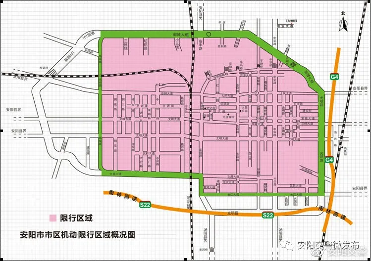 新乡限行区域地图高清图片